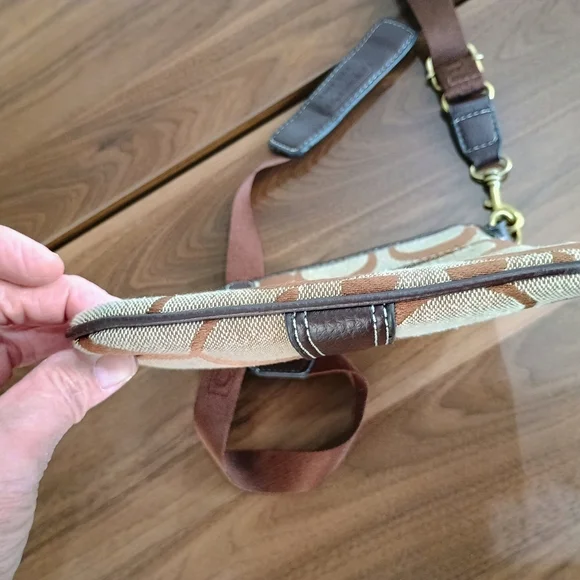Coach Brown and Tan Crossbody Bag - Picture 9 of 12